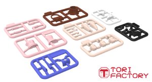 画像4: トリファクトリー[ID-01]1/12フィギュア用　ガール組立キット－1 (レジン製アートナイフ付) (4)