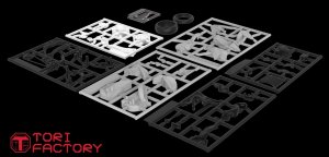 画像3: トリファクトリー[ID-08]1/12 フィギュア用バイク組立キット1  (レジン製　チューブ式接着剤付） (3)