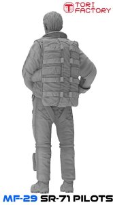 画像10: トリファクトリー[MF-29B]1/48 アメリカ空軍戦略偵察機SR-71パイロット&RSOセット(2体セット) (10)