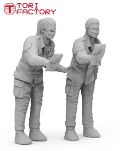 画像2: トリファクトリー[MF-39B]1/48 現用 アメリカ空軍F-35クリーニングクルーセット2&階段セット (2)