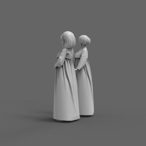 画像8: トリファクトリー[MF-12]1/24 韓国チマチョゴリを着たレーシングガールセット70年代 (8)