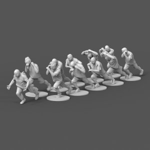 画像2: トリファクトリー[MF-13A]1/144 ストロングメンズ 旅客機を引っ張る力自慢達 (2)