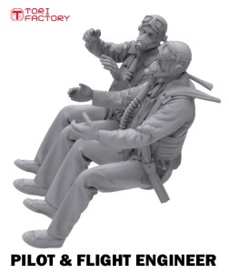 画像11: トリファクトリー[MF-21B]1/48 WWII 英国空軍 アブロランカスターパイロットチーム (11)