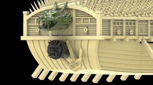 画像21: トリファクトリー[MU-02]1/350 16世紀 朝鮮水軍 亀甲船 タイプB (21)