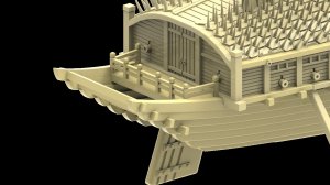 画像23: トリファクトリー[MU-02]1/350 16世紀 朝鮮水軍 亀甲船 タイプB (23)