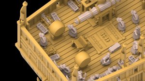 画像10: トリファクトリー[MU-02]1/350 16世紀 朝鮮水軍 亀甲船 タイプB (10)