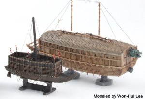 画像9: トリファクトリー[MU-03]1/350 16世紀 日本水軍 関船(2隻入) (9)