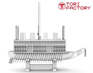 画像6: トリファクトリー[MU-03]1/350 16世紀 日本水軍 関船(2隻入) (6)