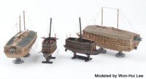 画像10: トリファクトリー[MU-03]1/350 16世紀 日本水軍 関船(2隻入) (10)