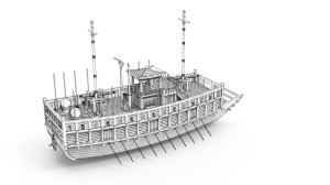 画像14: トリファクトリー[MU-04]1/350 16世紀 朝鮮水軍 戦艦パノクソン (14)