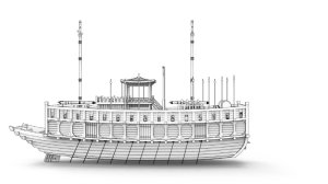 画像15: トリファクトリー[MU-04]1/350 16世紀 朝鮮水軍 戦艦パノクソン (15)