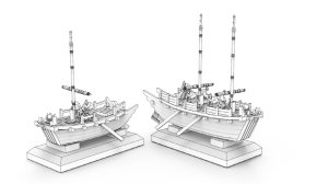 画像15: トリファクトリー[MU-05]1/350 16世紀 朝鮮水軍 支援船セット(6隻入) (15)