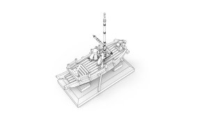 画像8: トリファクトリー[MU-05]1/350 16世紀 朝鮮水軍 支援船セット(6隻入) (8)