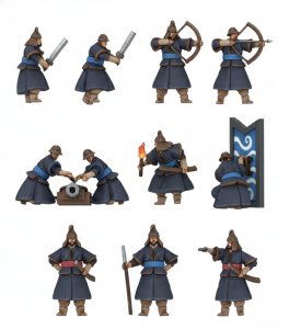 画像2: トリファクトリー[MU-07]1/350 16世紀 朝鮮水軍フィギュアセット(200体+入) (2)