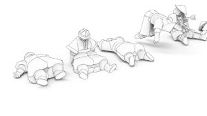 画像3: トリファクトリー[MU-09]1/350 16世紀 傷ついた水軍兵士フィギュアセット(100体+入) (3)