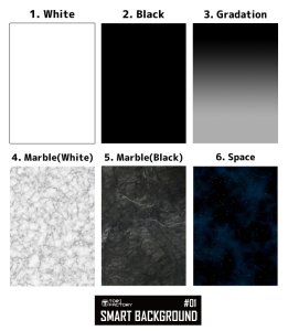 画像3: トリファクトリー[SB01]スマート背景紙01(A3ヨコ） (3)