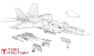 画像10: トリファクトリー[TF-A12]1/350 現用 韓国 KF-21ボラメ ステルス戦闘機シリーズ/KAORI-Xステルス無人戦闘機セット(11機入) (10)