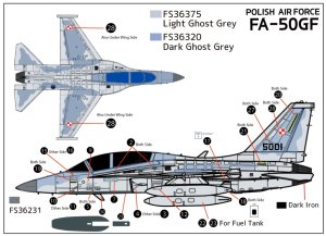 画像4: トリファクトリー[TF-B21]1/72 現用 韓国 FA-50PH/FA-50GF コンバージョンセット(アカデミー用) (4)