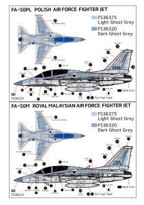 画像5: トリファクトリー[TF-B23]1/72 現用 韓国 FA-50PL/FA-50M コンバージョンセット(アカデミー用) (5)