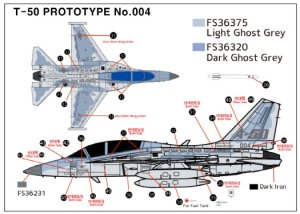 画像4: トリファクトリー[TF-B27]1/72 現用 韓国 T-50ゴールデンイーグル 試作003/004号機 コンバージョン/デカールセット(アカデミー用) (4)