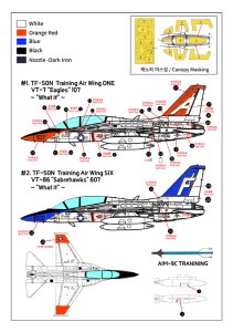 画像3: トリファクトリー[TF-B29B]1/72 現用 韓国 アメリカ海軍TF-50N コンバージョン/デカールセット(アカデミーT-50用) (3)
