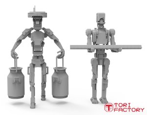 画像9: トリファクトリー[CY-03A]1/35 ロボットワーカー2「カザンロボテックPpT-810」牛乳缶を運ぶ (9)