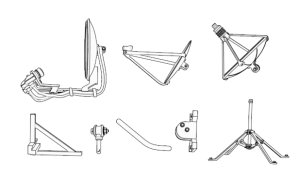 画像2: トリファクトリー[ZA-012B]1/24 衛星放送受信アンテナ　3個入 (2)