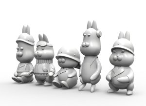 画像10: トリファクトリー[ATN-001]ノンスケール うさタンM4シャーマン戦車兵&搭乗兵セット (10)