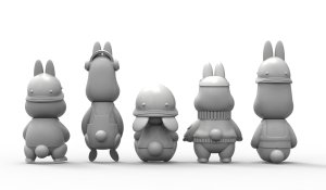 画像9: トリファクトリー[ATN-001]ノンスケール うさタンM4シャーマン戦車兵&搭乗兵セット (9)