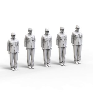 画像2: トリファクトリー[FS-08]1/72 WWII日本海軍戦艦大和乗員セット「整列」10体入 (2)