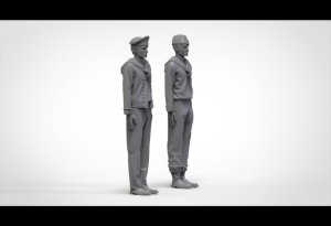 画像4: トリファクトリー[FS-09]1/72 WWII ドイツ海軍戦艦乗員セット「整列」10体入 (4)