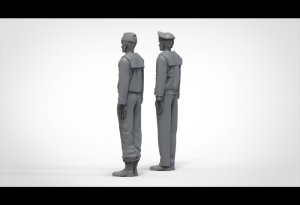 画像6: トリファクトリー[FS-09]1/72 WWII ドイツ海軍戦艦乗員セット「整列」10体入 (6)