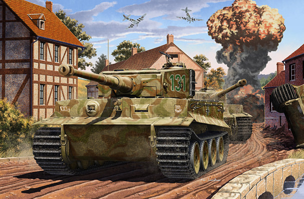 アカデミー[AM13287]1/35 ドイツ タイガーI 戦車 中期Ver.”ノルマンディー上陸作戦70周年キット”