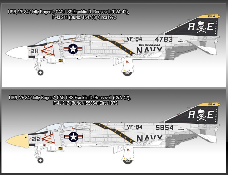 アカデミー[AM12305]1/48 F-4J ファントムII VF-84 ジョリーロジャース
