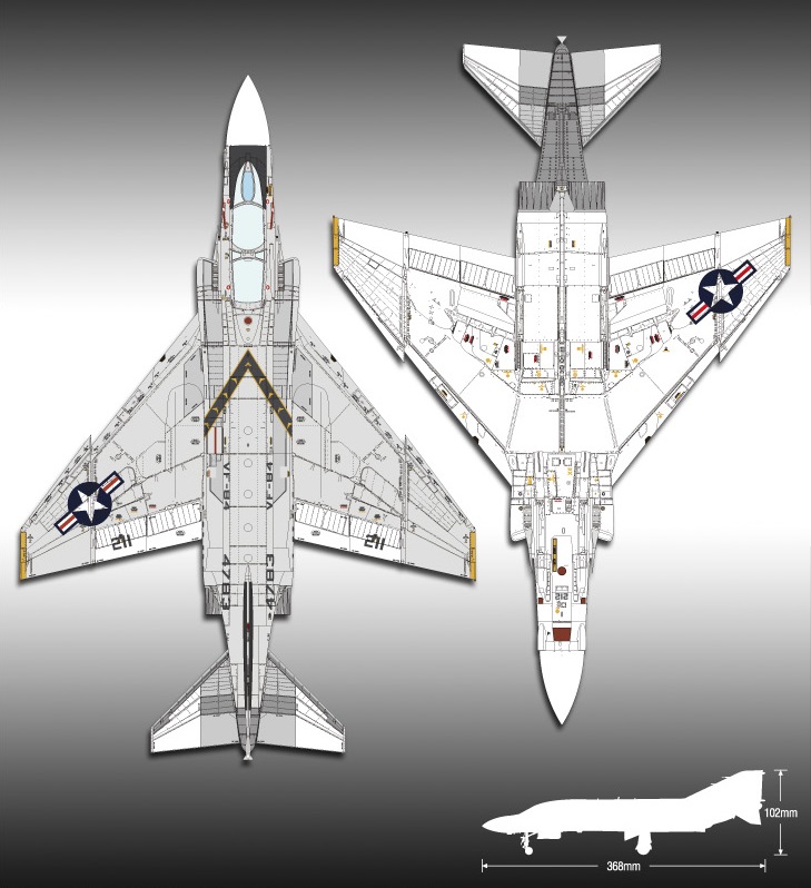 アカデミー[AM12305]1/48 F-4J ファントムII VF-84 ジョリーロジャース