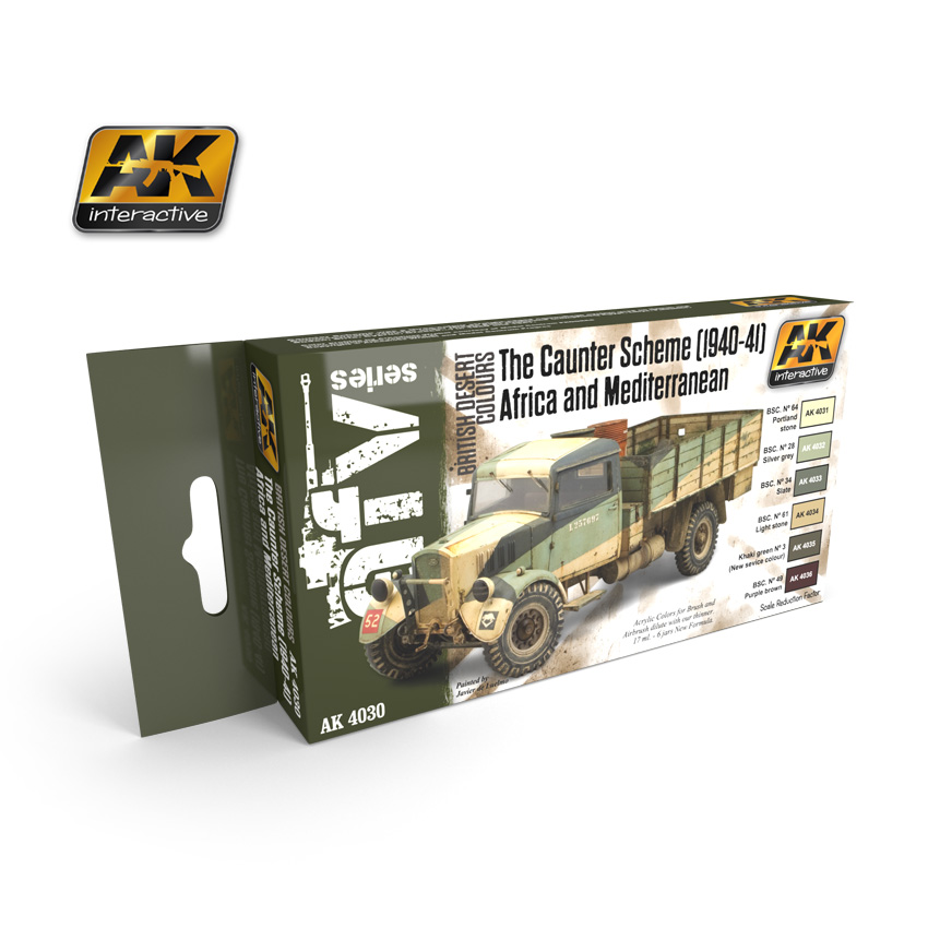 Akインタラクティブ Ak4030 イギリス軍北アフリカ地中海戦線カラーセット 1940 41 M S Models Web Shop