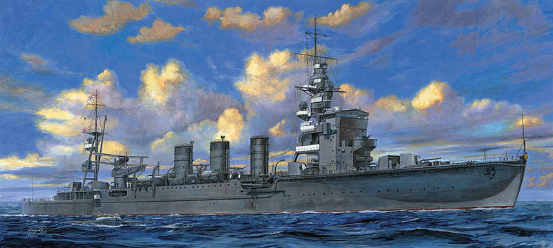 アオシマ[044193]1/350アイアンクラッドシリーズ　水雷戦隊旗艦　長良　1942