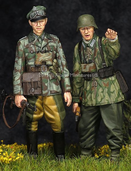 Alpine Miniatures[AM35195]1/35 WWII独 擲弾兵(スプリンター迷彩服)(2体セット)