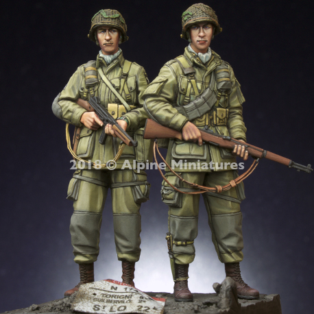 Alpine Miniatures[AM35252]1/35 WWII米 第101空挺師団 兵士(2体セット)