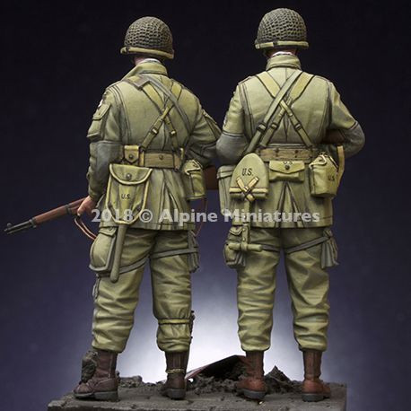 Alpine Miniatures[AM35252]1/35 WWII米 第101空挺師団 兵士(2体セット)