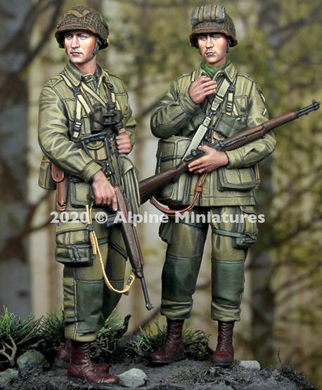 Alpine Miniatures[AM35277]1/35 WWII 米 第101空挺師団 兵士セット#2(2体入)