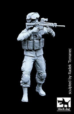 BLACK DOG[F35076]1/35現用米 特殊部隊兵士/w 偵察ロボットXT #2 - M.S