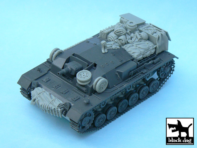 BLACK DOG[T48030]1/48 WWII独 III号突撃砲B型 車載品セット(タミヤ32507用)