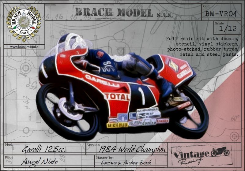 Brachmodel Bm Vr04 1 12 ガレリ 125cc 84 ライダー アンヘル ニエト M S Models Web Shop