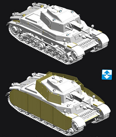 ブロンコ[CB35123] 1/35 ハンガリー41M トゥラーンII 中戦車・75mm砲型