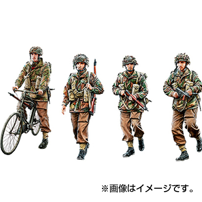 ブロンコ[Bro35177]1/35 イギリス空挺部隊Ａセット兵士4体+自転車