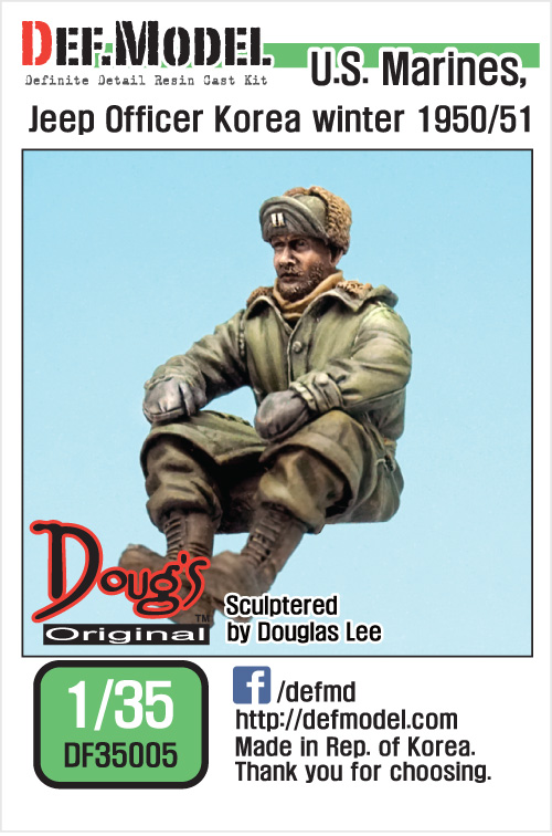 DEF.MODEL[DF35005]1/35 米海兵隊 ジープ搭乗将校 朝鮮戦争 1950/51冬