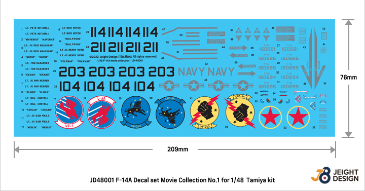 DEF.MODEL[JD48001]1/48 現用 アメリカ海軍艦上戦闘機F-14Aデカール 