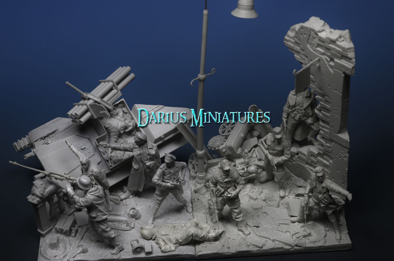 ダリウスミニチュア 1/35 第二次世界大戦 ドイツ 最後の塞(とり