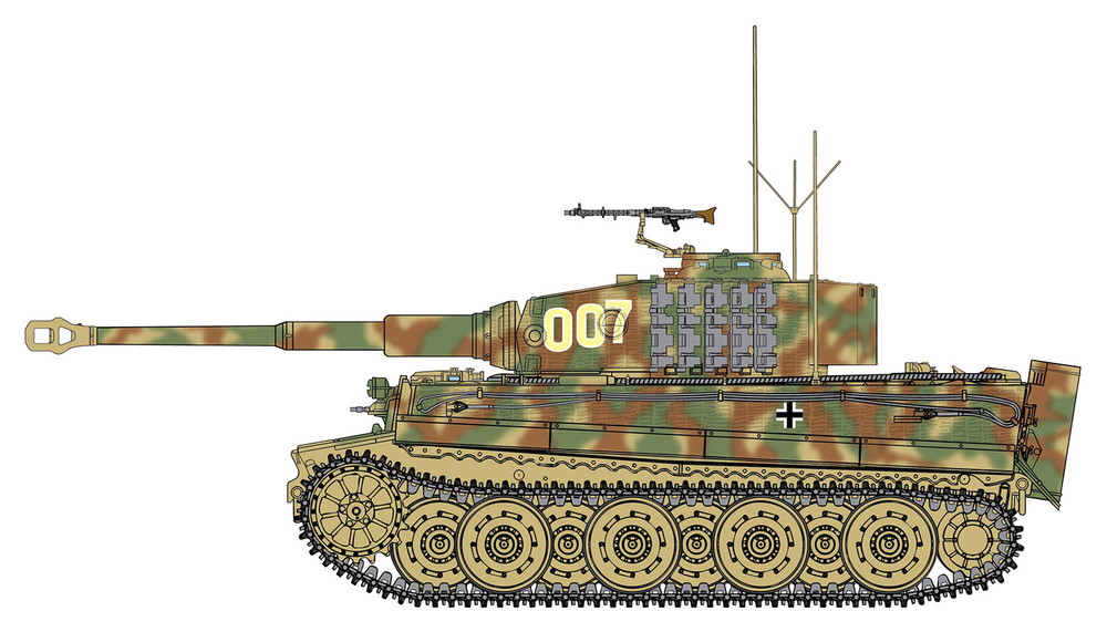 ドラゴンモデル[DR6800]1/35 WW.II ドイツ軍 ティーガーI 後期生産型 